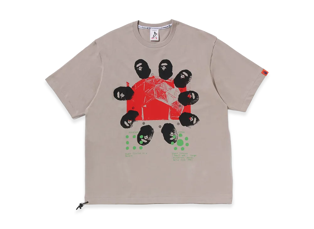 A BATHING APE x KAZUKI KURAISHI Geodesie S/S Tee "Beige"