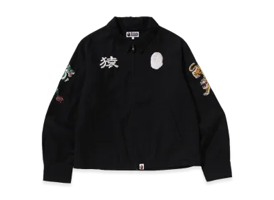 A BATHING APE Souvenir Zip Jacket "Black"