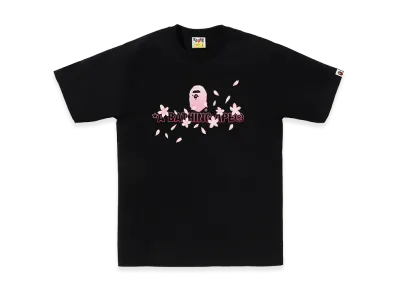 A BATHING APE Sakura Logo Tee "Black"