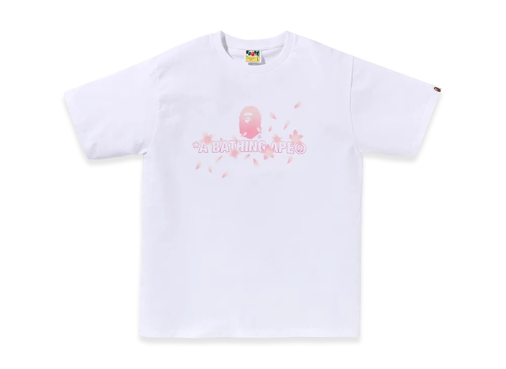 A BATHING APE Sakura Logo Tee "White"