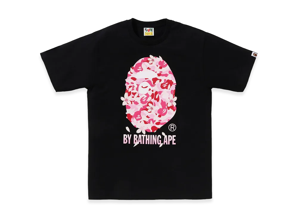 A BATHING APE ABC Sakura Camo By Bathing Ape Tee "Black"