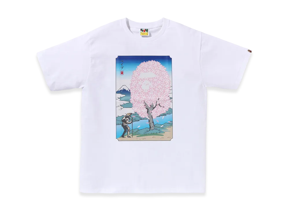 A BATHING APE Japan Sakura Tee "White"