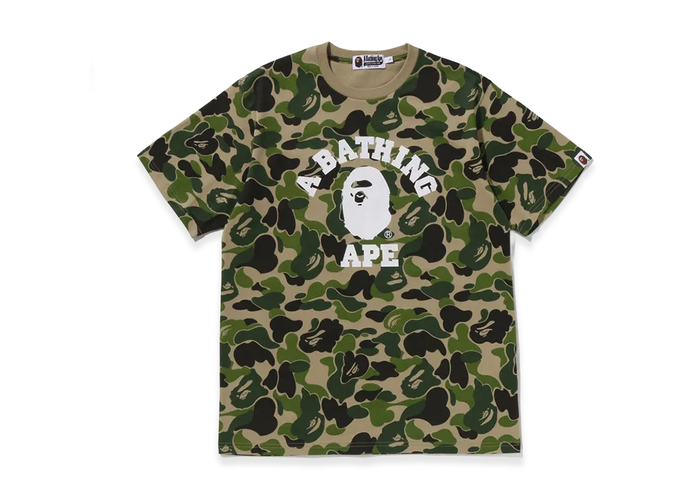 A BATHING APE ABC Camo College Tee "Green"