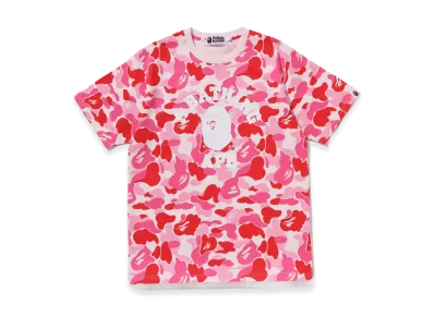 A BATHING APE ABC Camo College Tee "Pink"