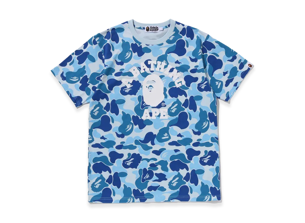 A BATHING APE ABC Camo College Tee "Blue"