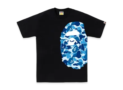 A BATHING APE ABC Camo Side Big Ape Head Tee "Black/Blue"