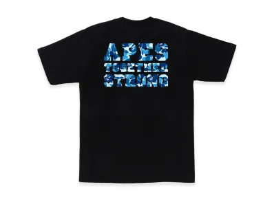 A BATHING APE ABC Camo College ATS Tee "Black/Blue"