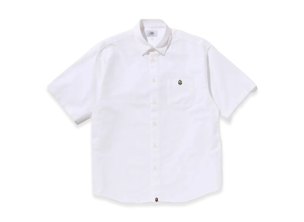 A BATHING APE One Point Relaxed Fit SS Shirts "White"