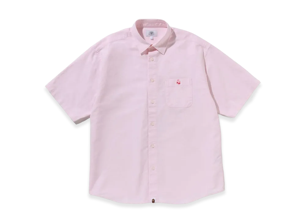 A BATHING APE One Point Relaxed Fit SS Shirts "Pink"