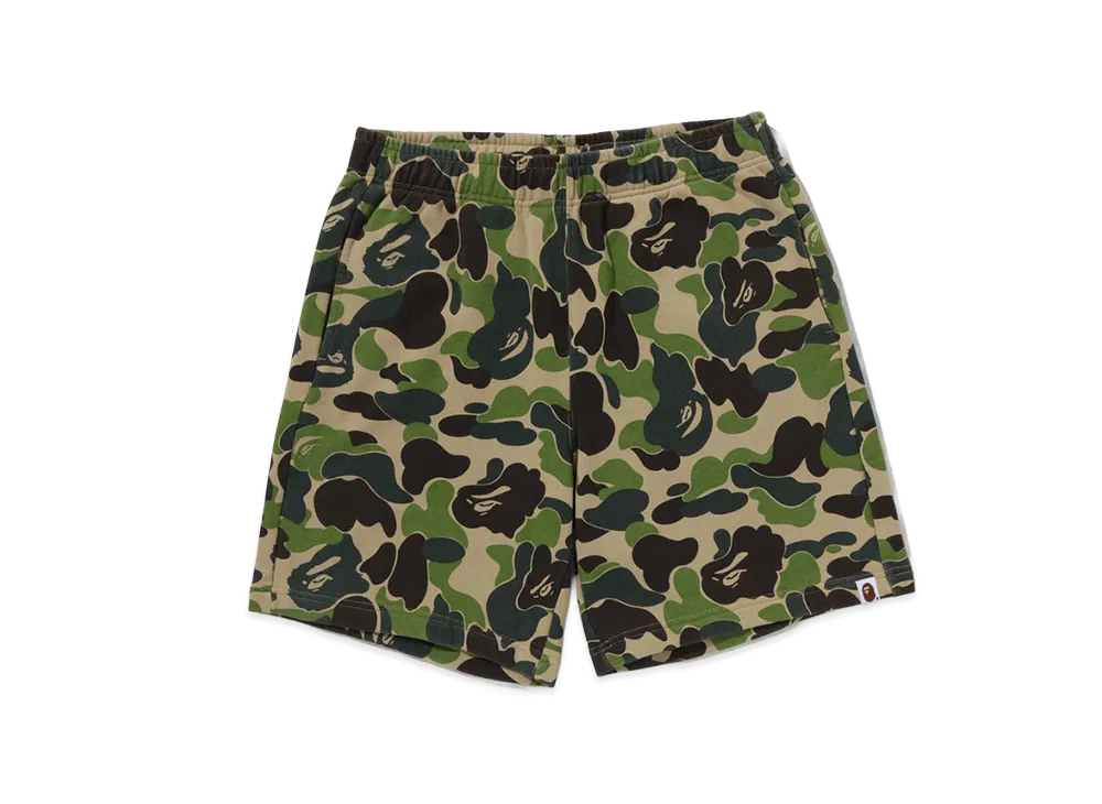 A BATHING APE ABC Camo Sweat Shorts "Green"