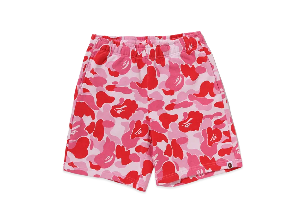 A BATHING APE ABC Camo Sweat Shorts "Pink"
