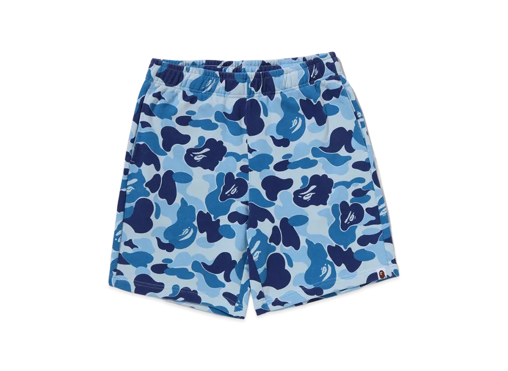 A BATHING APE ABC Camo Sweat Shorts "Blue"