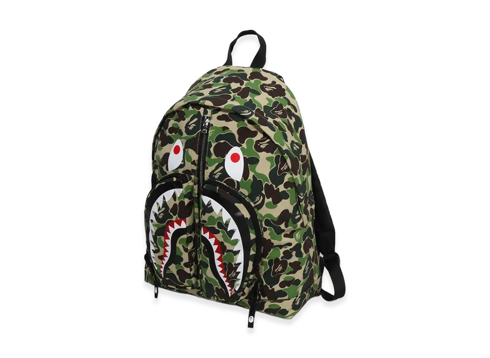 A BATHING APE ABC Camo Shark Daypack "Green"