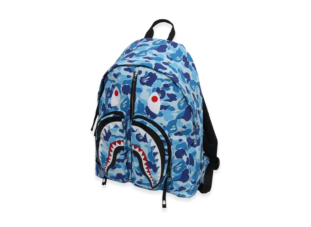 A BATHING APE ABC Camo Shark Daypack "Blue"