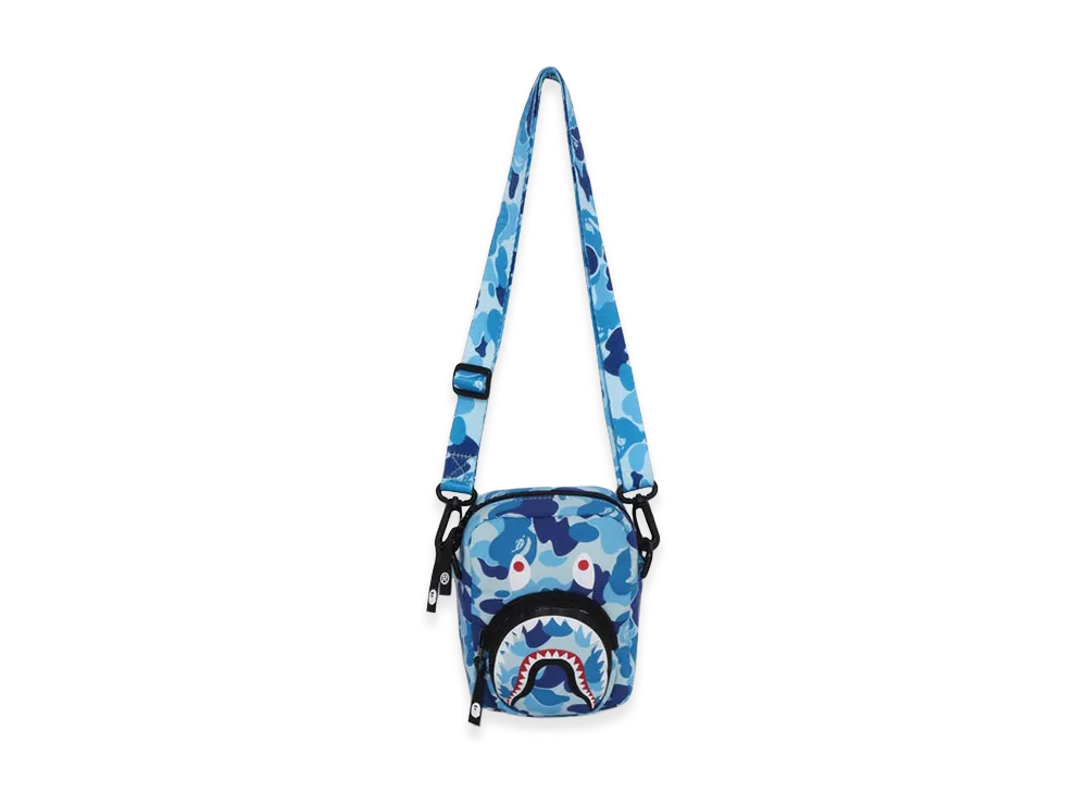 A BATHING APE ABC Camo Shark Mini Bag "Blue"