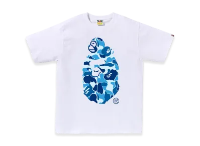A BATHING APE ABC Camo Milo On Big Ape Tee "White/Blue"