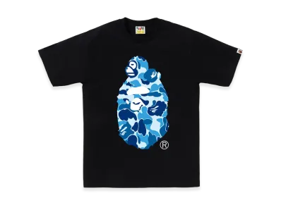 A BATHING APE ABC Camo Milo On Big Ape Tee "Black/Blue"