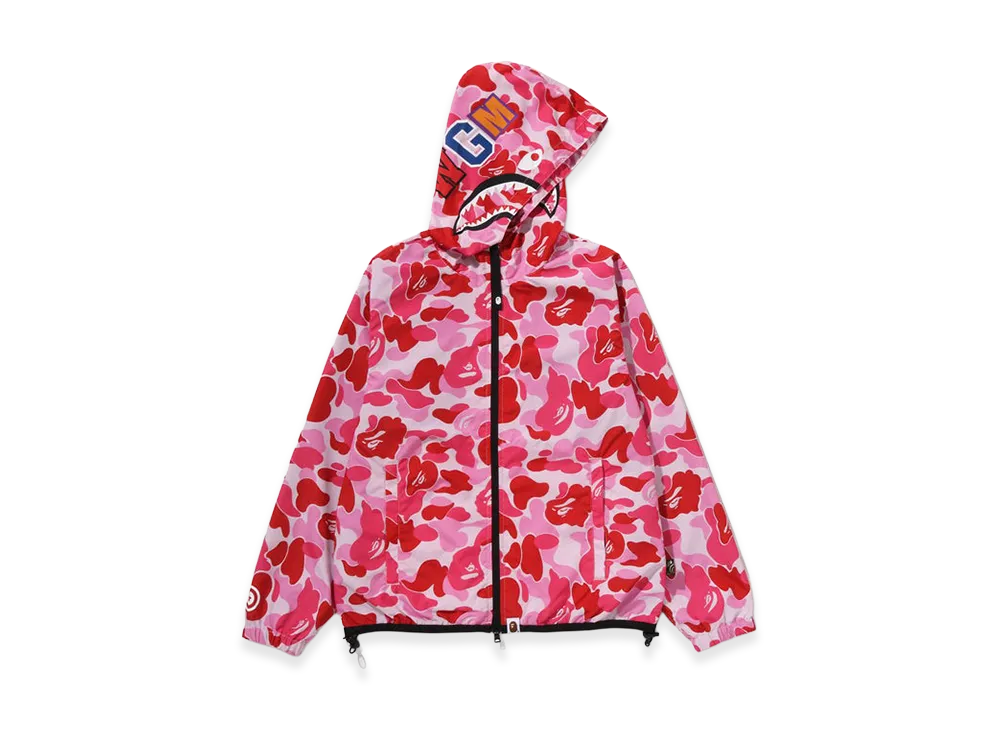 A BATHING APE Women's ABC Camo Shark Hoodie Jacket "Pink"
