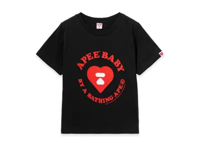 A BATHING APE Women's Apee Kids Printed Tee #2 "Black"