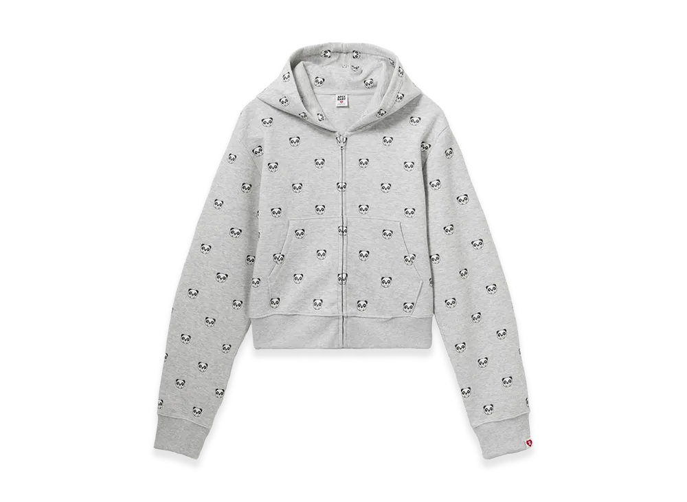 A BATHING APE Women's Milo Pd Hooded Zip Up Sweat "Gray"