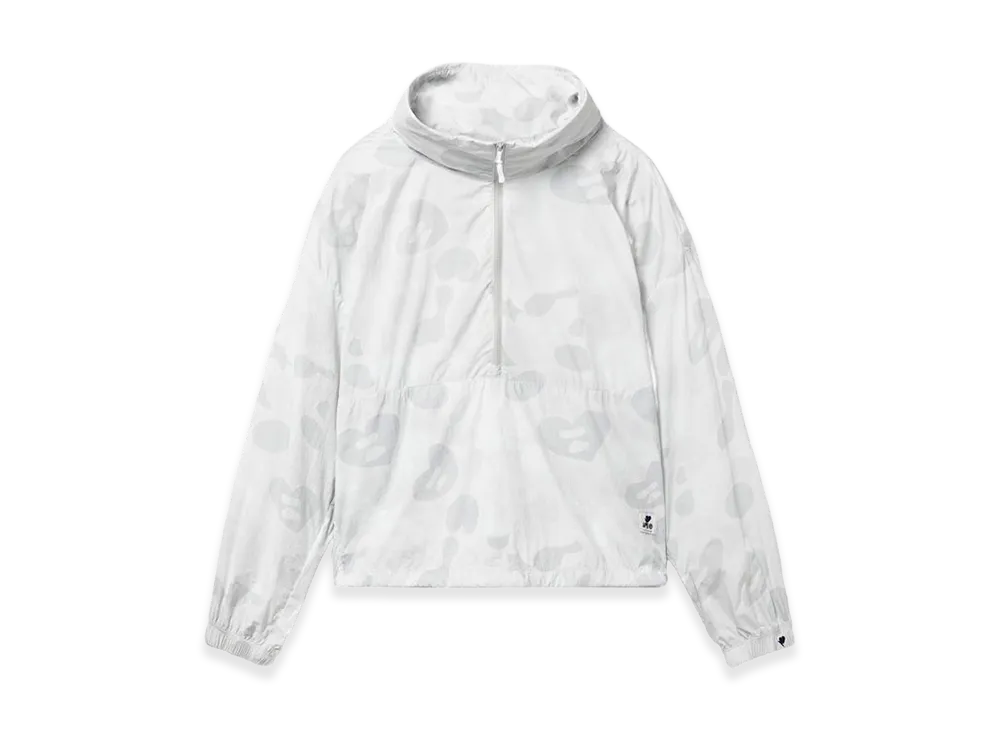 A BATHING APE Women's Oversize Camo Pullover "Gray"