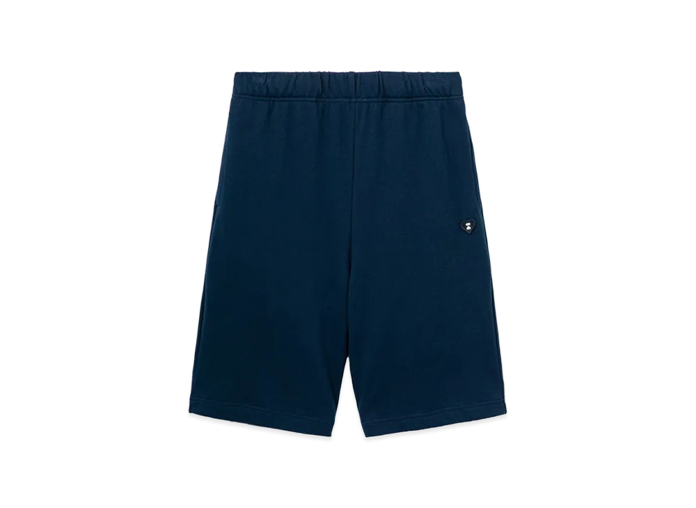 A BATHING APE Women's Heart Badge Sweat Shorts "Navy"