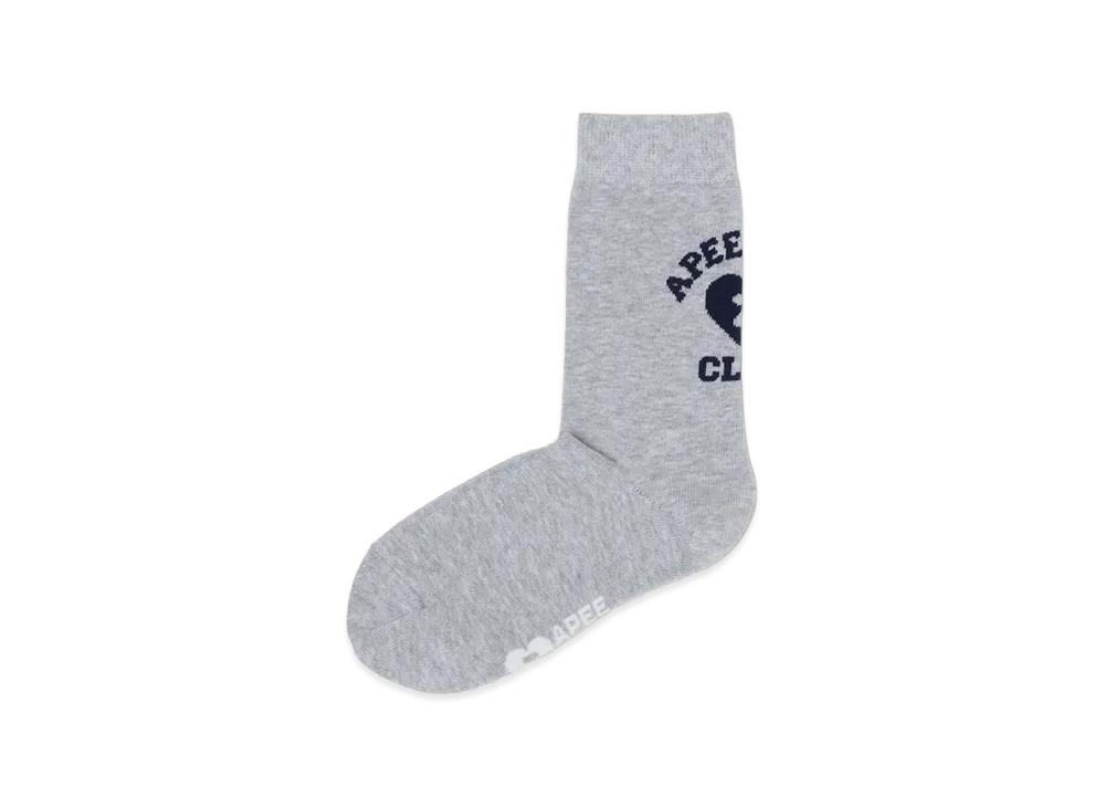 A BATHING APE Women's Back Graphic Socks "Gray"