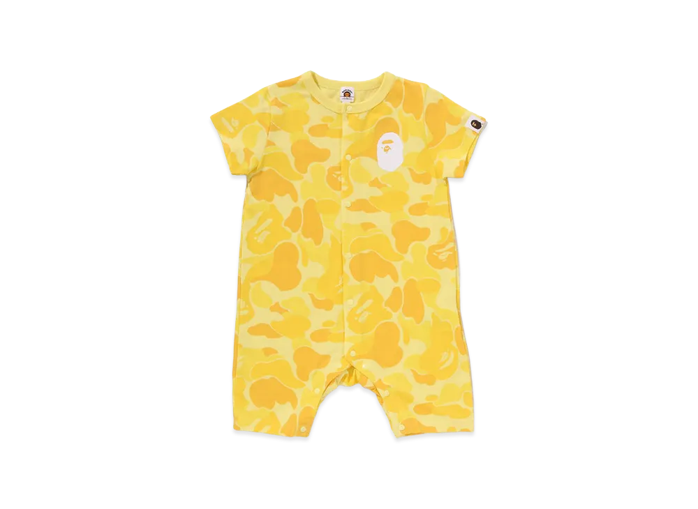A BATHING APE Kids ABC Camo Ape Head Rompers "Pink"