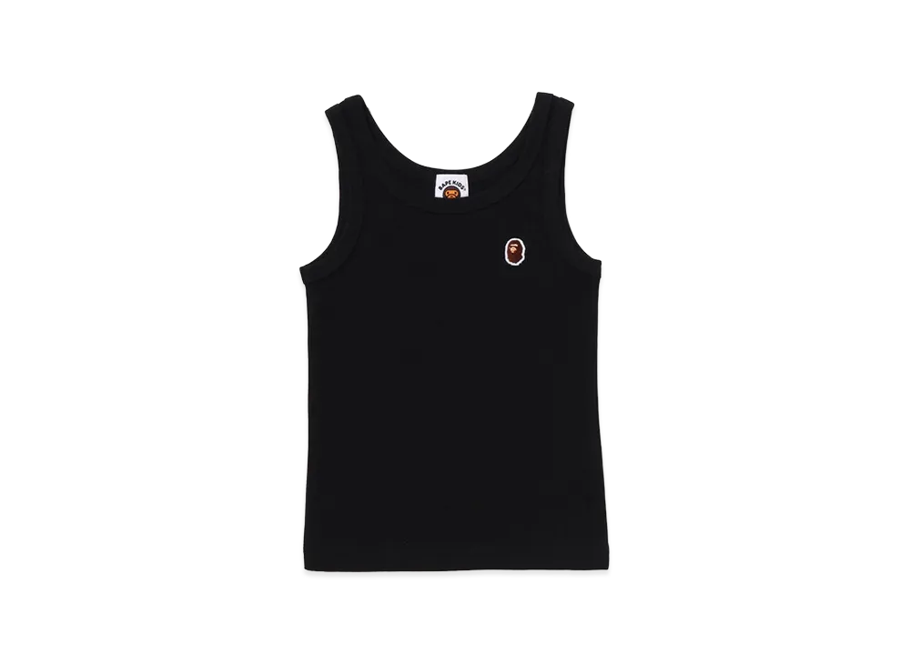 A BATHING APE Kids Ape Head Tank Top "Black"
