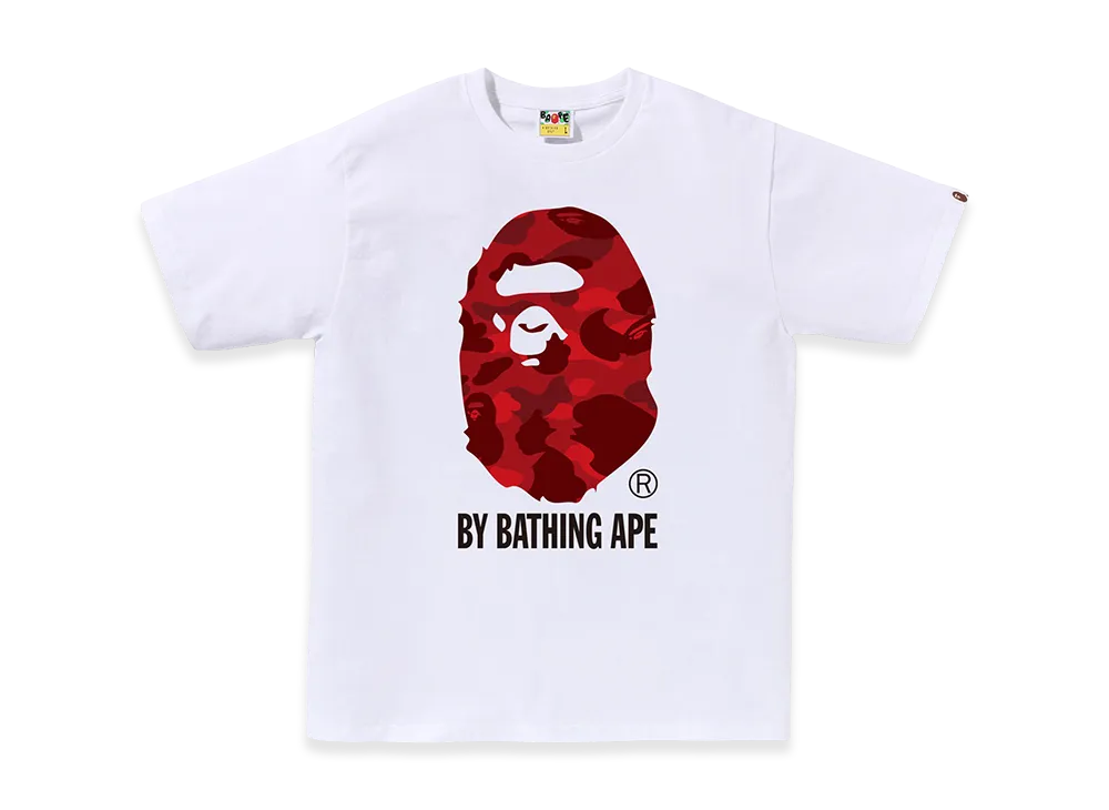 A BATHING APE By Bathing Ape Tee "White/Red"