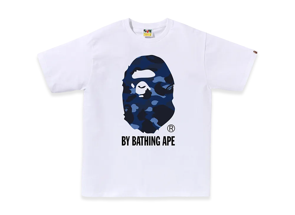 A BATHING APE By Bathing Ape Tee "White/Navy"