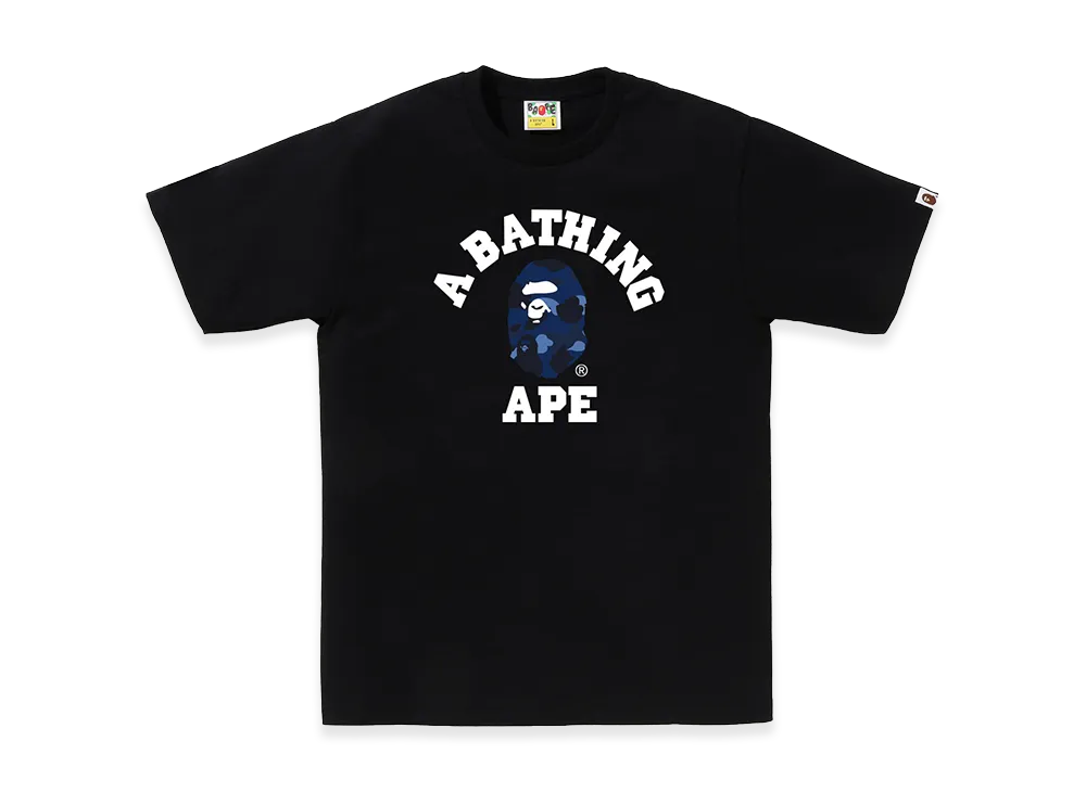 A BATHING APE College Tee "Black/Navy"