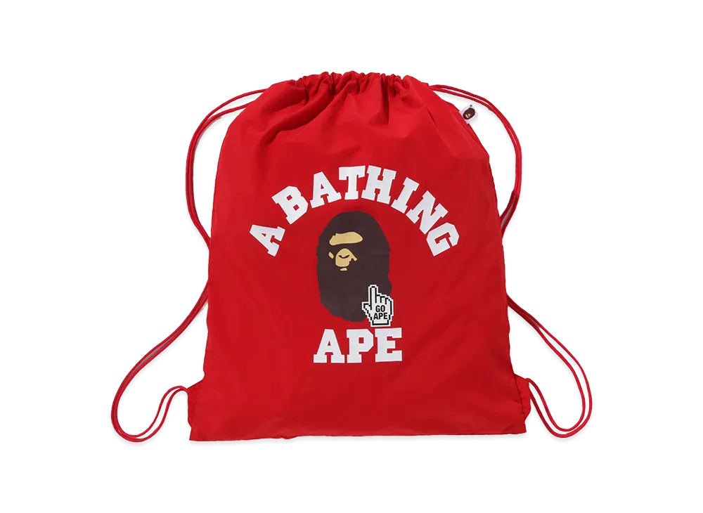 A BATHING APE Go Ape Pointer College Knapsack "Red"