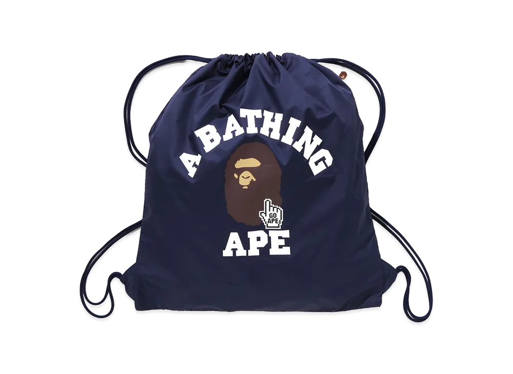 A BATHING APE Go Ape Pointer College Knapsack "Navy"