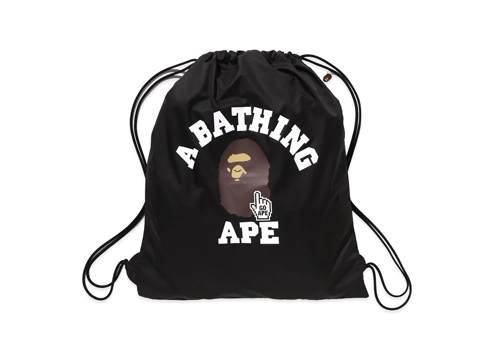 A BATHING APE Go Ape Pointer College Knapsack "Black"