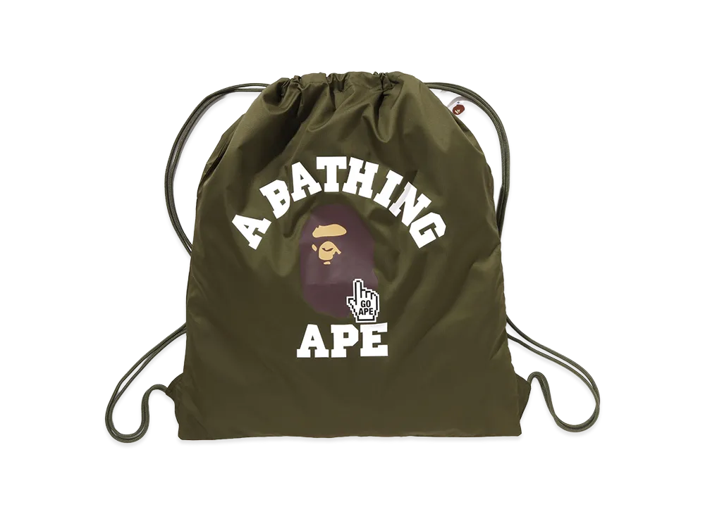 A BATHING APE Go Ape Pointer College Knapsack "Olive"