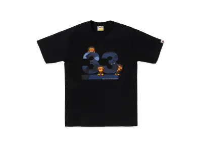 A BATHING APE Kids 33rd Anniversary Baby Miro Tee "Black/Navy"