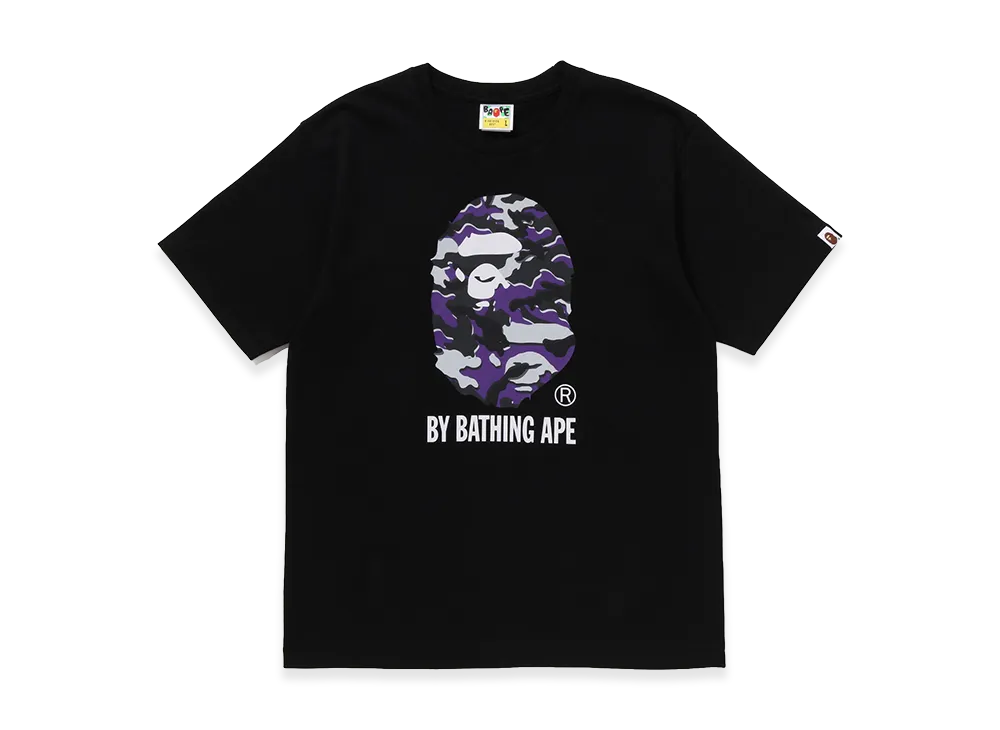 A BATHING APE Glitch Woodland Camo By Bathing Ape Tee "Black"