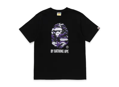 A BATHING APE Glitch Woodland Camo By Bathing Ape Tee "Black"