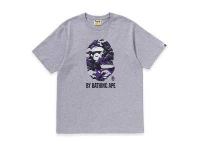 A BATHING APE Glitch Woodland Camo By Bathing Ape Tee "Gray"