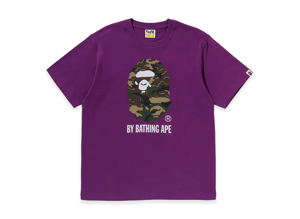 A BATHING APE Glitch Woodland Camo By Bathing Ape Tee "Purple"