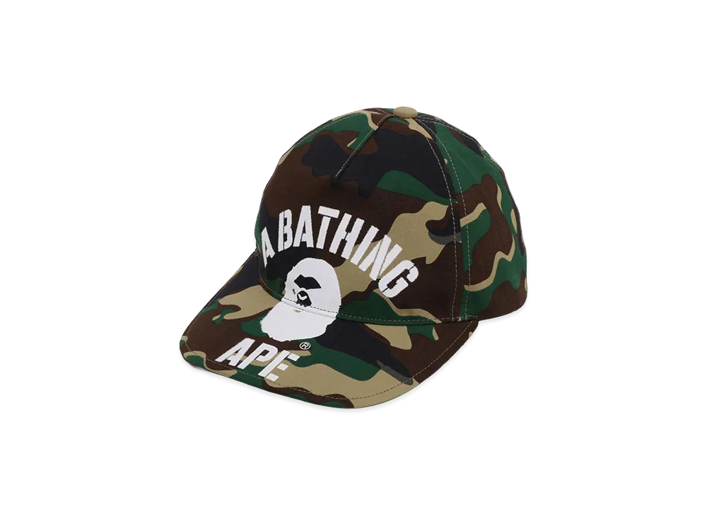 A BATHING APE Glitch Woodland Camo Cap "Green"