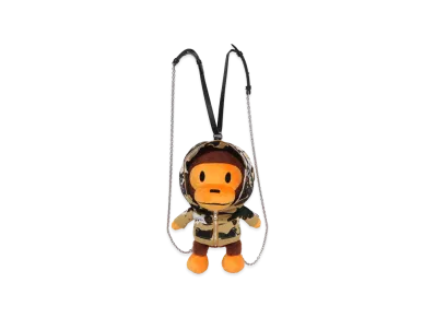 A BATHING APE Women's Baby Milo Plush Doll Backpack "Yellow"