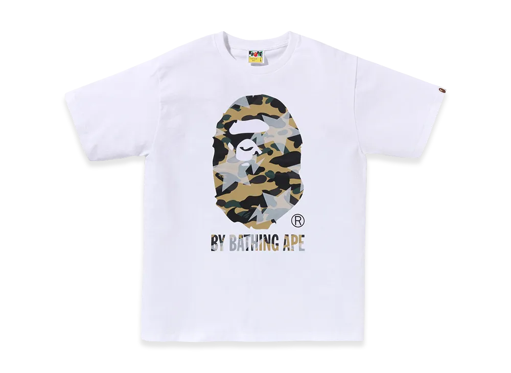 A BATHING APE By Bathing Ape Tee "White/Yellow"