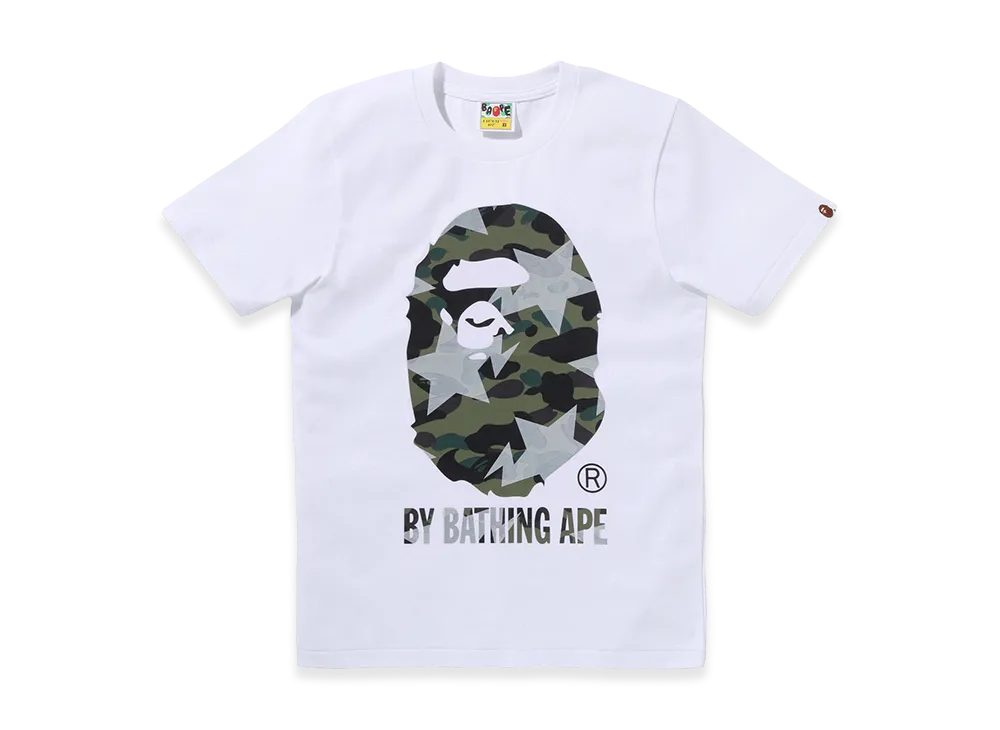 A BATHING APE Women's By Bathing Ape Tee "White/Green"