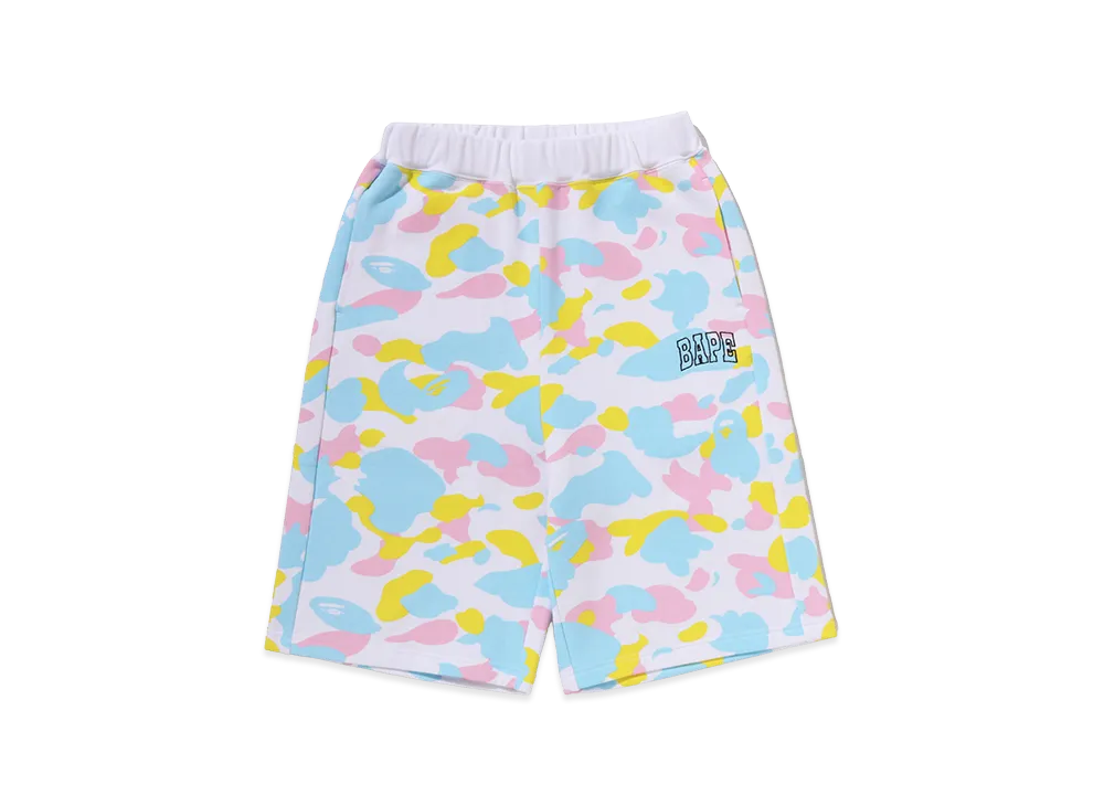 A BATHING APE Women's Sweat Shorts "White"