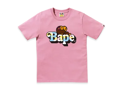 A BATHING APE Women's Baby Lisa On Bape Tee "Pink"