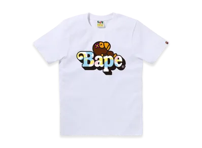 A BATHING APE Women's Baby Lisa On Bape Tee "White"
