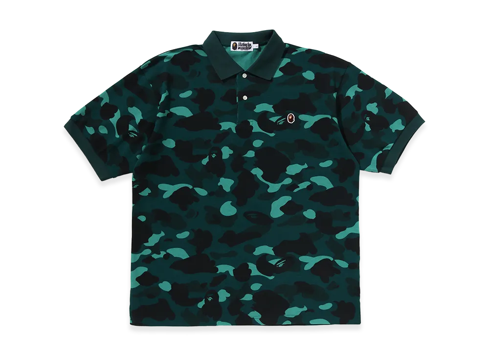 A BATHING APE One Point Relaxed Fit Polo "Green"