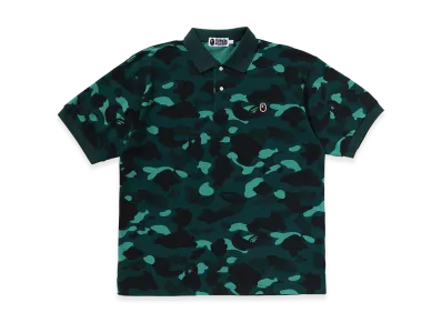 A BATHING APE One Point Relaxed Fit Polo "Green"